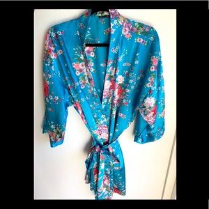 Floral Silky Robe